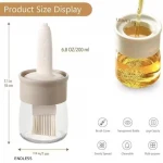 2 IN 1 Oil Dispenser Bottle with Silicone Basting Brush