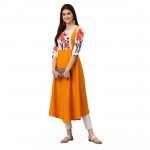 Laayna Women's Crepe Printed A-line Kurti