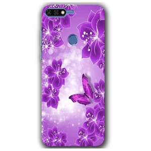 Tweakymod Designer Printed Hard Case | Flowers Back Cover for HONOR 7C, Huawei Enjoy 8