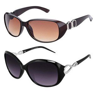Attractive Women's Combo Set Multicolor Sunglasses