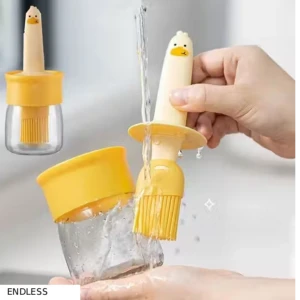 2 IN 1 Oil Dispenser Bottle with Silicone Basting Brush