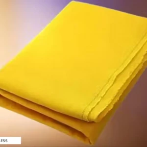 Pure Yellow Cotton Puja Cloth 1 Meter