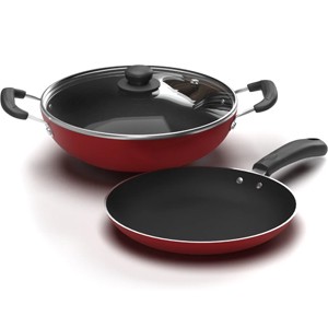 impex non stick cookware set (KF2424 KADAI PAN WITHLID ANDFRYPAN)