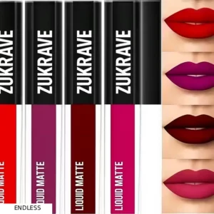Non Transfer Waterproof Longlast Liquid Matte me Beauty Lipstick Combo Pack Of 4