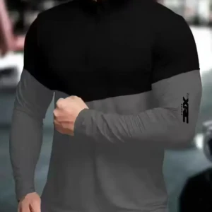 GARBLY henly neck full sleeves regular fit tshirt